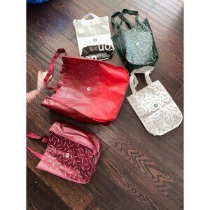 Lululemon Women’s Multi‑Color Reusable Shopping Bags  Tote Style  One Size